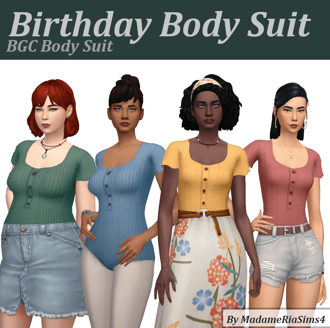 Скриншот мода Боди Birthday Body Suit